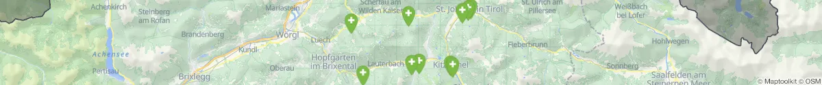 Map view for Pharmacies emergency services nearby Reith bei Kitzbühel (Kitzbühel, Tirol)